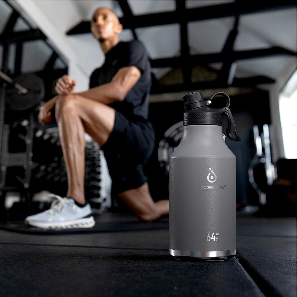64oz Stainless Steel Insulated Sports Water Bottle