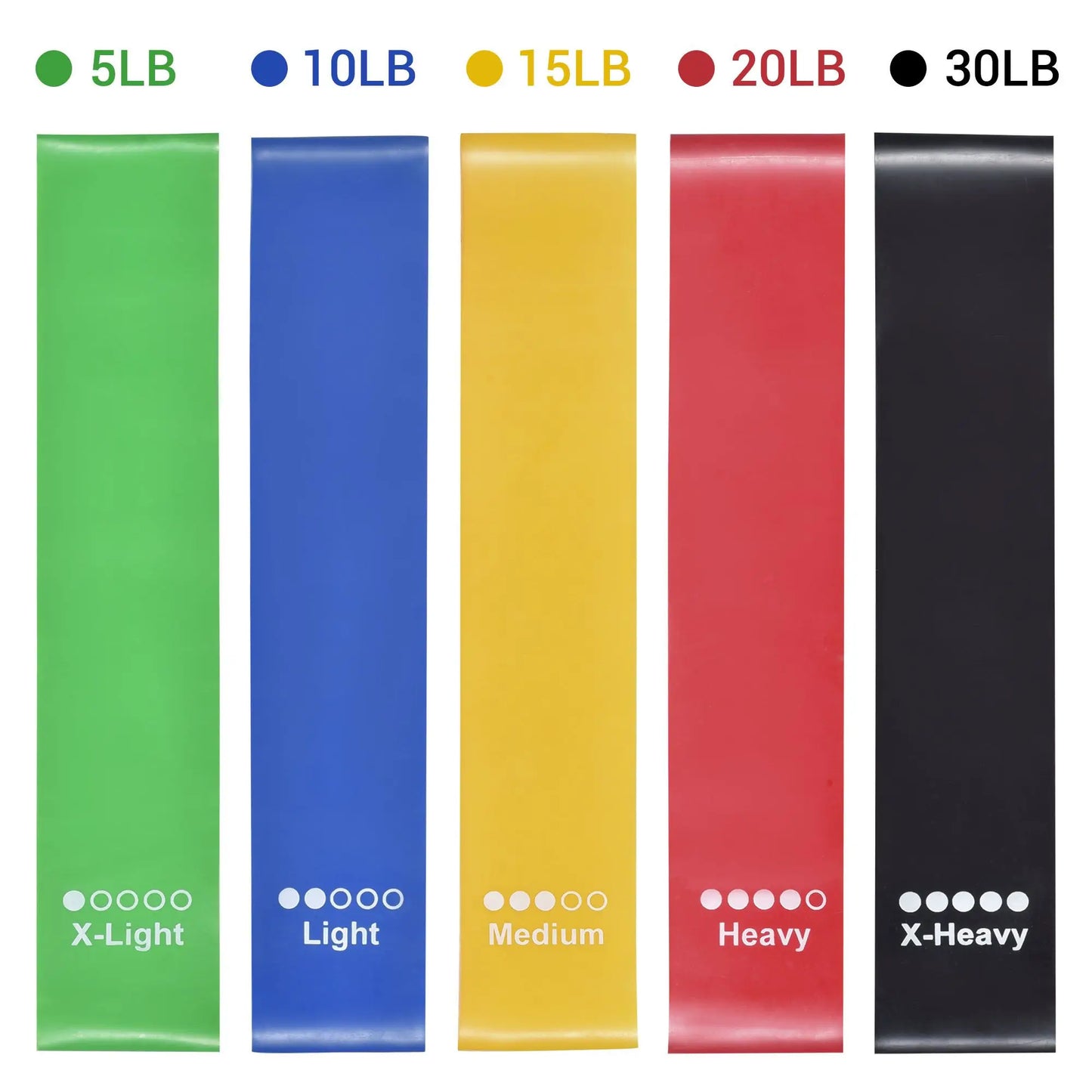 Fitness Resistance Bands Set 11-Piece