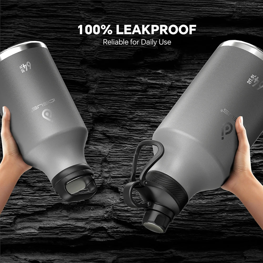 64oz Stainless Steel Insulated Sports Water Bottle